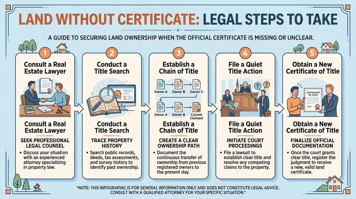 Inheriting Land Without a Certificate: Legal Steps to Take