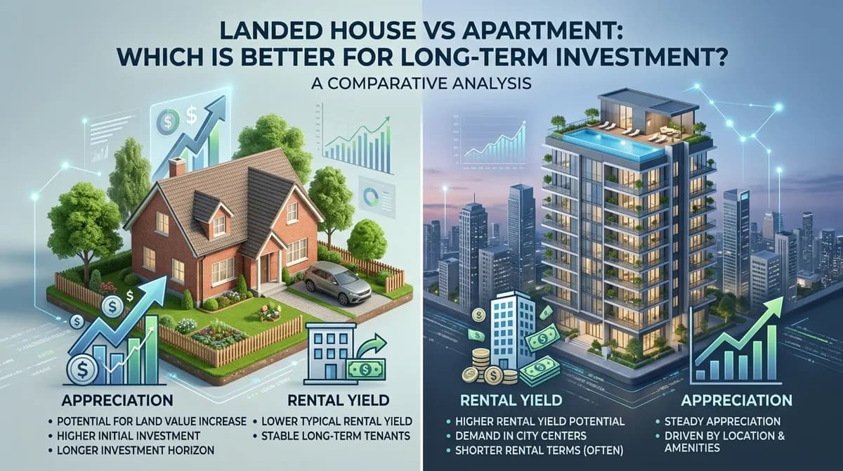 Landed House vs Apartment: Which Is Better for Long-Term Investment?
