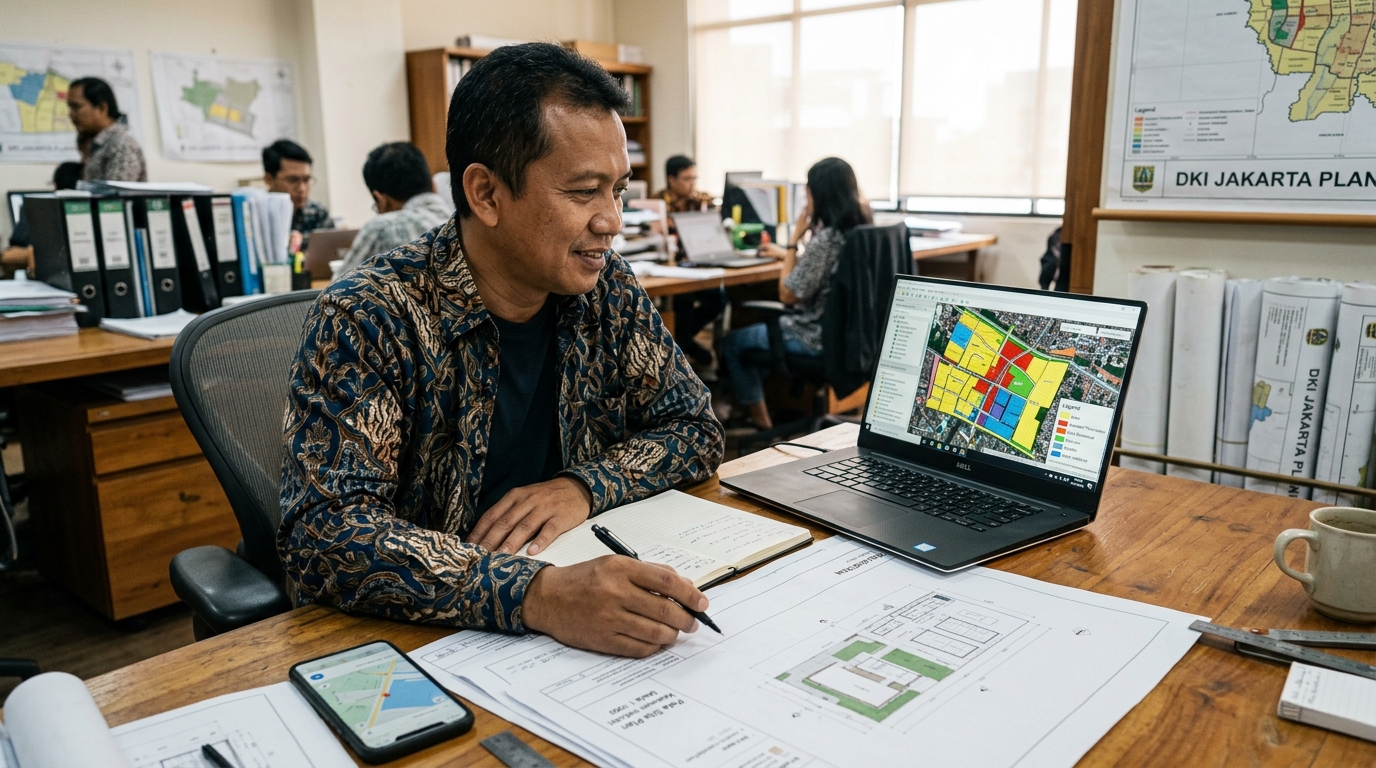 Pengecekan Peta Digital Zonasi Tata Ruang Tanah via Portal GISTARU ATR BPN